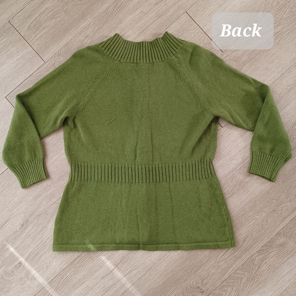 Architect Embroidered Cotton Wool Blend Button Down Cardigan Sweater - Picture 12 of 14